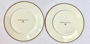 lot 34 image: Two MacKenzie-Childs Courtly Check Enamel 8 Salad Plates
