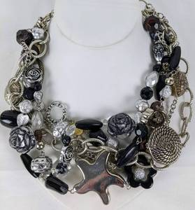 lot 132 image: Two Ms. V Ocean-Themed Multi-Strand Necklaces -2008