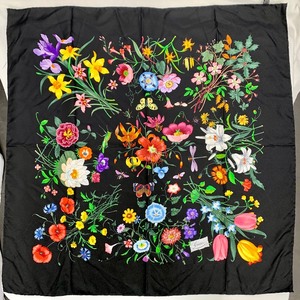 lot 61 image: Two Vintage 100% Silk Gucci Scarves