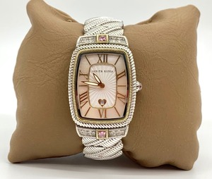 lot 67 image: Judith Ripka Stainless Steel Mother of Pearl Watch and Band