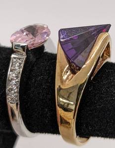 lot 172 image: Mixed Vintage & Modern Jewelry Lot of 2 Rings and 2 Bracelets