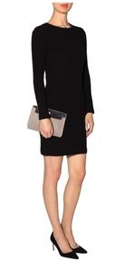 lot 10 image: Herms Herbag Pochette Beige & Black Clutch Bag 2 in 1- Two Ways Bag
