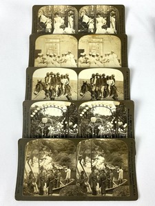 lot 112B image: 10 Early 1900s Antique HC White Co Stereograph Photo Cards