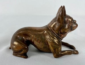 lot 53B image: J.B. Jennings Brothers Antique Bronze French Bulldog Figure #1439