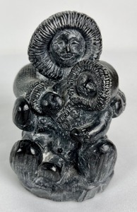 lot 154 image: Arctic Canada Collection Seals, Walrus, Penguins, Inuit, & Puffin Figurines- Wolf Originals