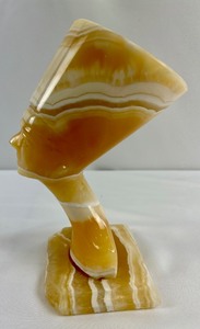 lot 159 image: Magnificent Marble or Alabaster Egyptian Queen Nefertiti Bust