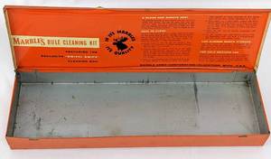lot 86 image: Vintage Marbles Rifle Cleaning Kit in Steel Case