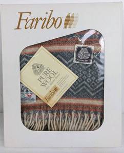 lot 90 image: Vintage Unused Faribo 100% Wool Mesa Afghan Throw in Box