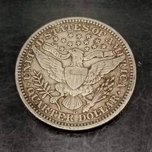 1909-D US BARBER QUARTER FULL LIBERTY