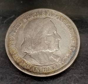 1893 CHICAGO WORLDS FAIR US HALF DOLLAR COLUMBIAN EXPO COMMEMORATIVE