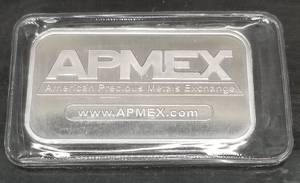 1 TROY OZ .999 FINE SILVER BAR APMEX SEALED