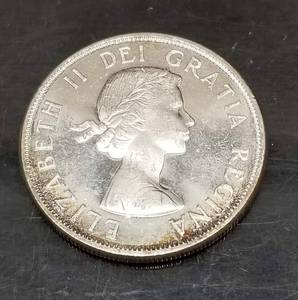1963 CANADA SILVER DOLLAR KAYAK