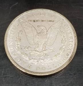 1878 7tf reverse of 79 MORGAN SILVER DOLLAR AU DETAILS CLEANED