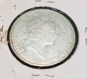 1992 BRITISH $25 VIRGIN ISLANDS 92.5% STERLING SILVER ROUND