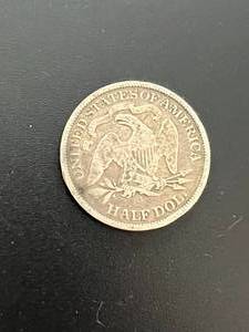 lot 11 image: 1876 Seated Liberty Half Dollar (S)