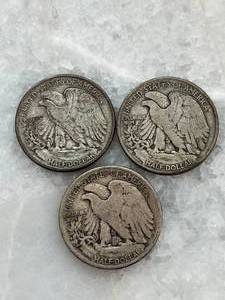 lot 50 image: 1948 Ben Franklin Silver Half Dollar