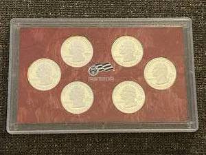lot 123 image: United States 2009 Silver Proof State Quarter Set (S)