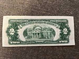 lot 145 image: 1953 A Two Dollar Red Seal Silver Certificate