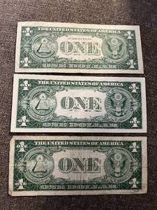 lot 151 image: Mixed Lot of One Dollar Silver Certificate