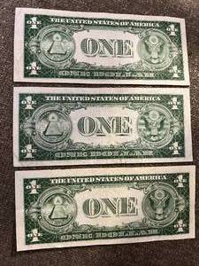 lot 153 image: mixed Lot of One Dollar Silver Certificate