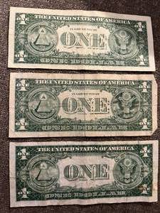 lot 155 image: Mixed Lot of One Dollar Silver Certificate