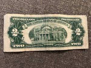 lot 157 image: 1953 A Two Dollar Red Seal Silver Certificate