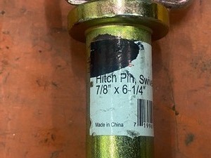 Lot Of (2) 78 x 6.25 Swivel Handle Hitch Pins