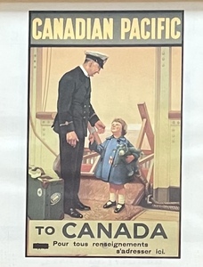 lot 159 image: Canadian Pacific Framed Advertisement Print