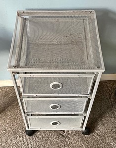 lot 157 image: Small Metal Organizer on Casters