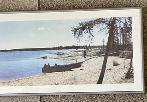 lot 147 image: Framed Panoramic Photo of Northern Saskatchewan