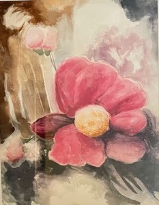 lot 148 image: Original Floral Watercolor Framed Art by Stanley Kronick