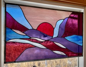 lot 131 image: Spectacular Stained Glass Window