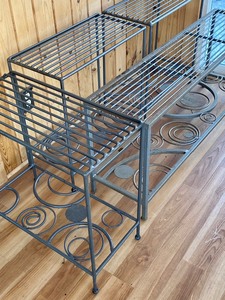 lot 87 image: Four Piece Metal Accent Table Set