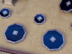 lot 63 image: Vintage Tiffany & Co Cuff Links and Button Covers