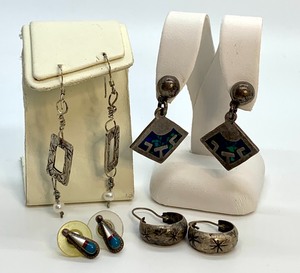 lot 188 image: Variety of Sterling Silver Earrings