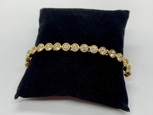 lot 197 image: Swarovski Crystal and Gold Tone Bracelet