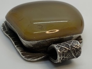 lot 201 image: Silver and Natural Stone Pendant