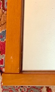 lot 230 image: Wood Framed Mirror