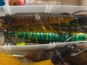 lot 211 image: Variety of Fishing Tackle in Plano Storage Case