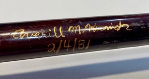 lot 215 image: Custom Made Musky Fishing Pole and Abu Garcia Reel