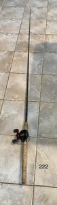 lot 222 image: Fishing Pole w Abu Garcia Black Max Reel