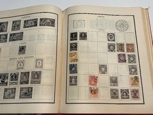 lot 229 image: Vintage Stamp Collecting Book with Some Stamps
