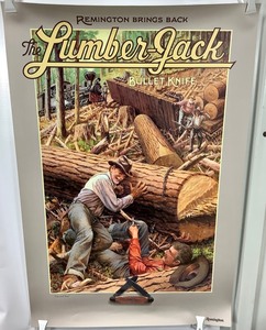 lot 174 image: Remington Bullet Knife Poster