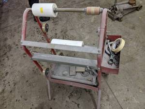 lot 128 image: Mobile paper cart for paint shop (s...