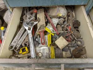 lot 134 image: Drawer of contents,  includes cresc...