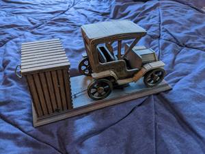 lot 170 image: Wooden Model T music box, it works...