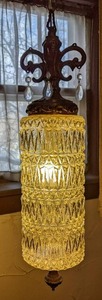 lot 176 image: Vintage Hanging Lamp See Photos...