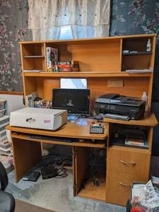 lot 196 image: Computer Desk Only Contents Not In...