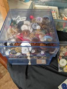 lot 202 image: (4)Containers of Buttons See Photo...