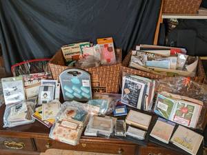 lot 207 image: (3) Boxes of Card Making, Scrapbook...